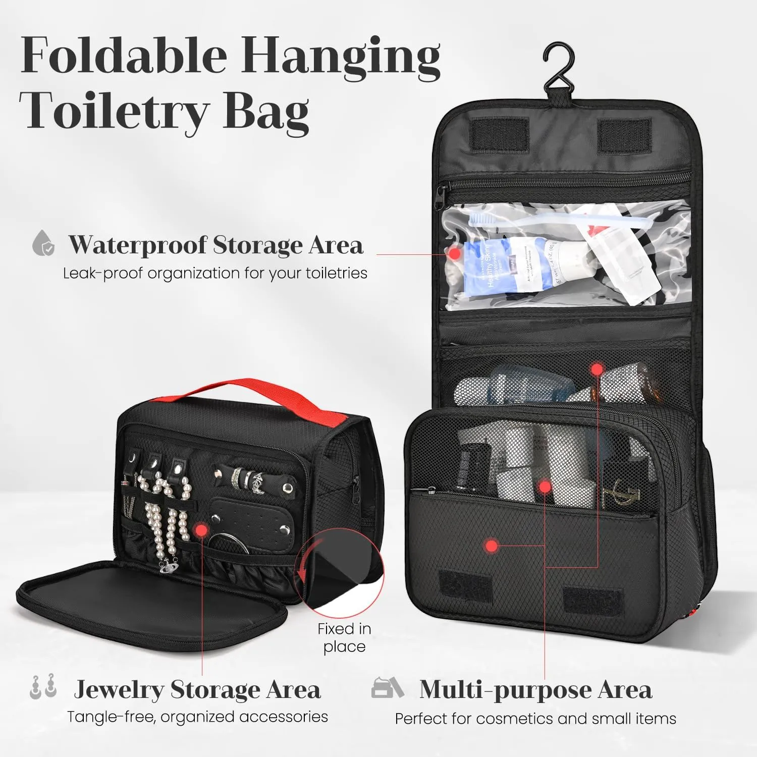 10 Set Compression Packing Cubes for Travel, Percover Packing Cubes Compression for Suitcase, Underwear Bag, Hanging Toiletry Bag, Shoe and Boot Bags, Laundry Bag, Digital Pouch Black Travel Organizer