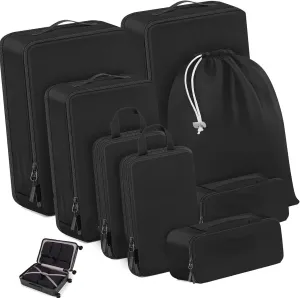 10pc Set Compressible Packing Cubes For Suitcases Travel Accessory Luggage Organizers For Efficient Packing