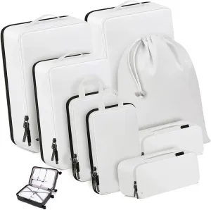 10pc Set Compressible Packing Cubes For Suitcases Travel Accessory Luggage Organizers For Efficient Packing