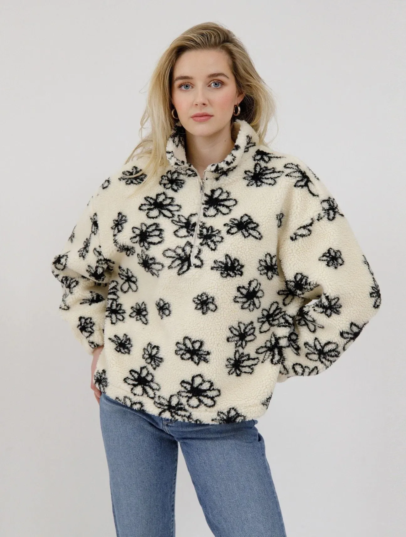 1/2 Zip Sherpa