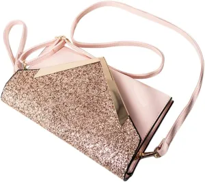 1pc Pink Evening Handbag with Chain Strap Elegant Fashion Clutch for Women for Weddings Parties and Special Occasions Versatile Soft Sided Design