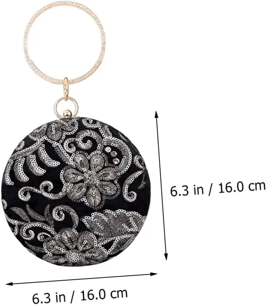 2 Pcs Embroidered Evening Bag Women Clutch Purse Clutch Purses for Women Wedding Evening Clutch Purses