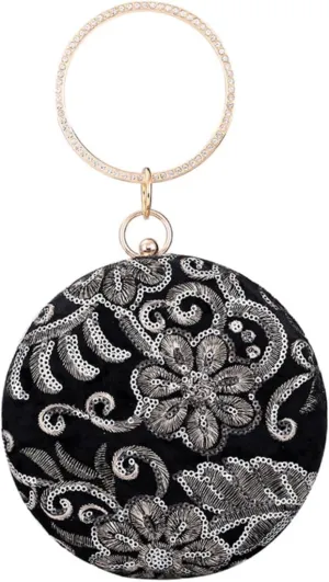 2 Pcs Embroidered Evening Bag Women Clutch Purse Clutch Purses for Women Wedding Evening Clutch Purses