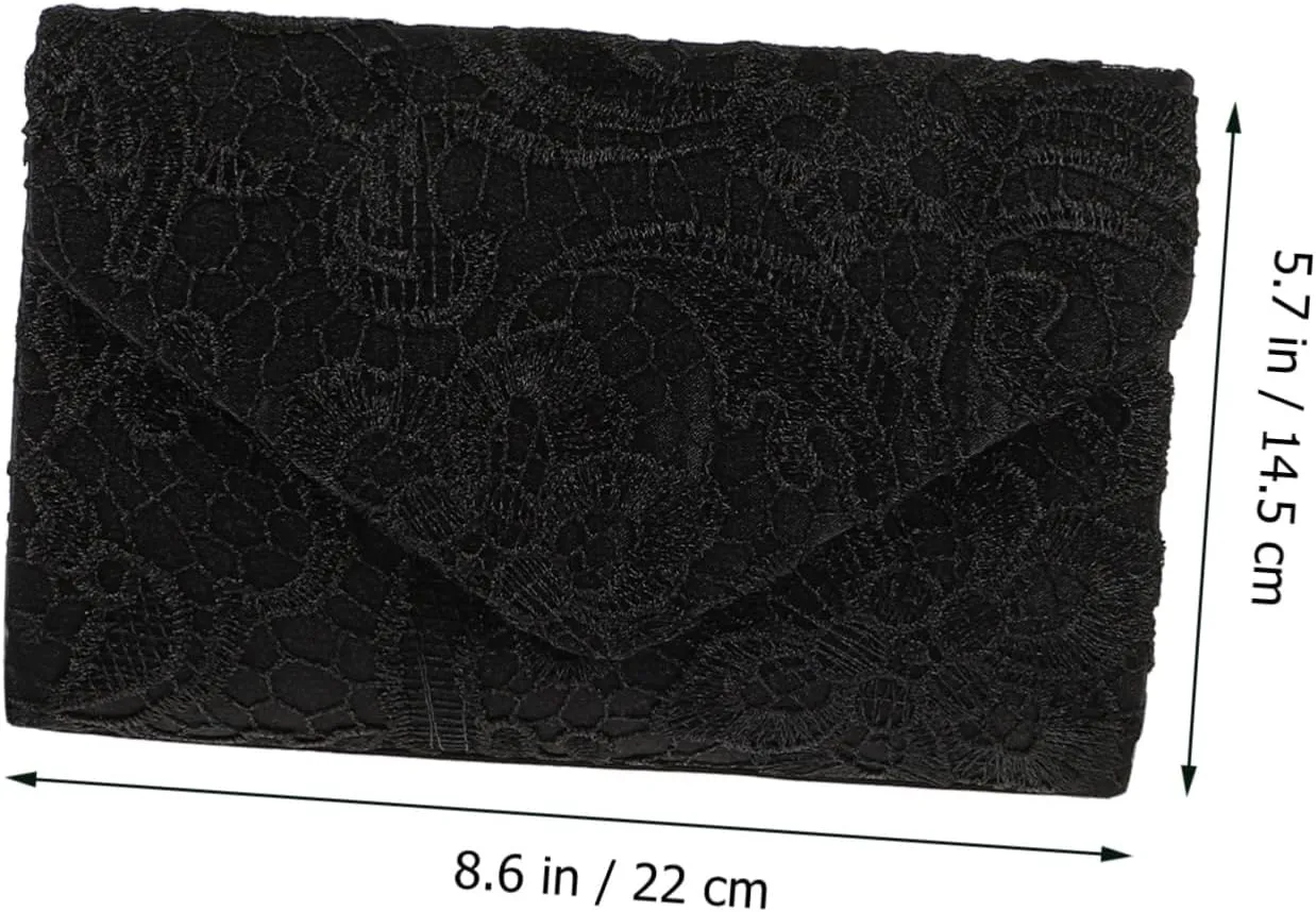 2pcs Handbag Clutch for Women Hand Purse for Women Wedding Clutch Prom Purse Glitter Wallets for Women