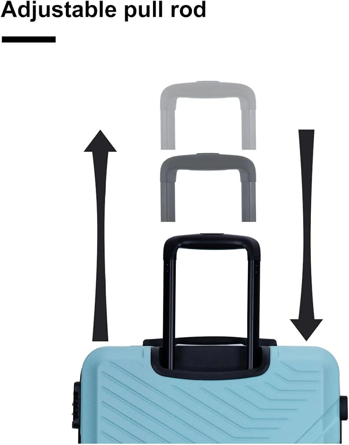 3 Piece Luggage Sets Lightweight Suitcase with Two ; Spinner Wheels; TSA Lock; (20/24/28),Blue