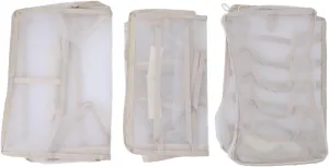 3PCS Packing Cubes Set, Lightweight Foldable Travel Luggage Bags, Portable Carry Handles, Tear Cloth Material, Multifunctional Storage for Suitcase Closet