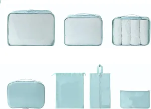7pcs Waterproof Polyester Luggage Packing Bags Suitcase Packing Cubes for Business Travel