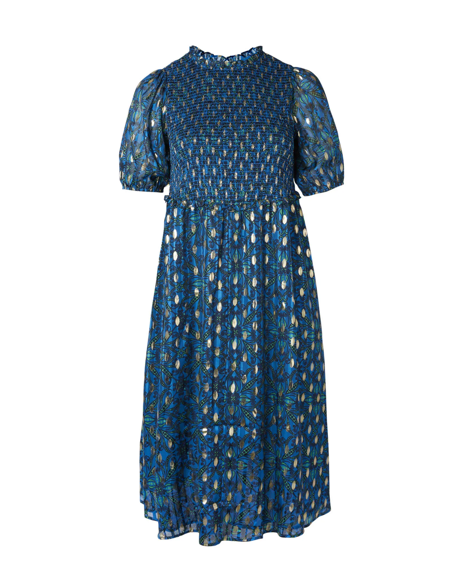 Abigail Dress | Aquamarine Multi