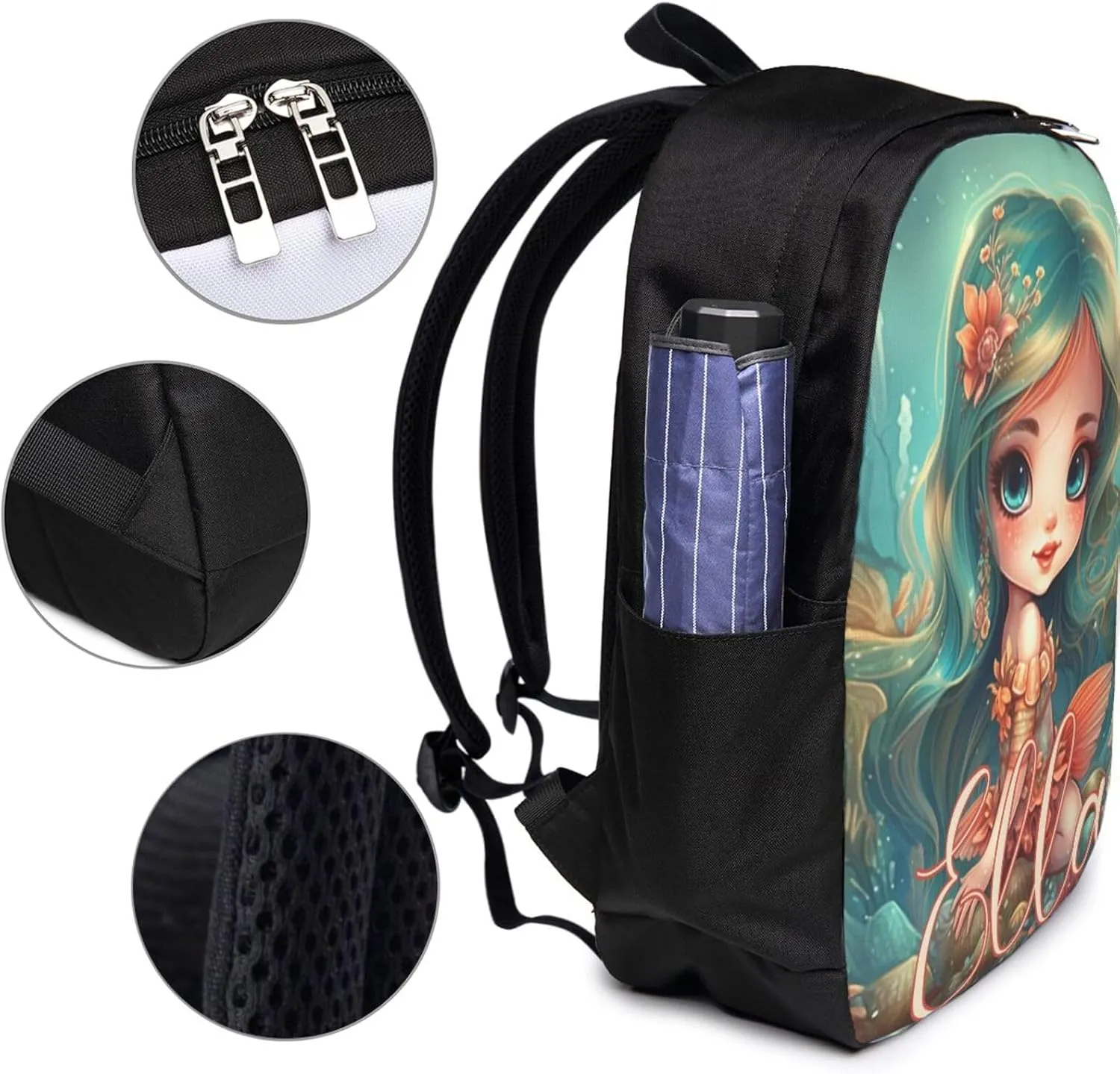 Artsadd Custom Backpack for Girls Personalized Girls Backpack with Name Back to School Supplies BackPack for Women School Bookbag Backpack for School Laptop Backpack for Students Travel Backpack