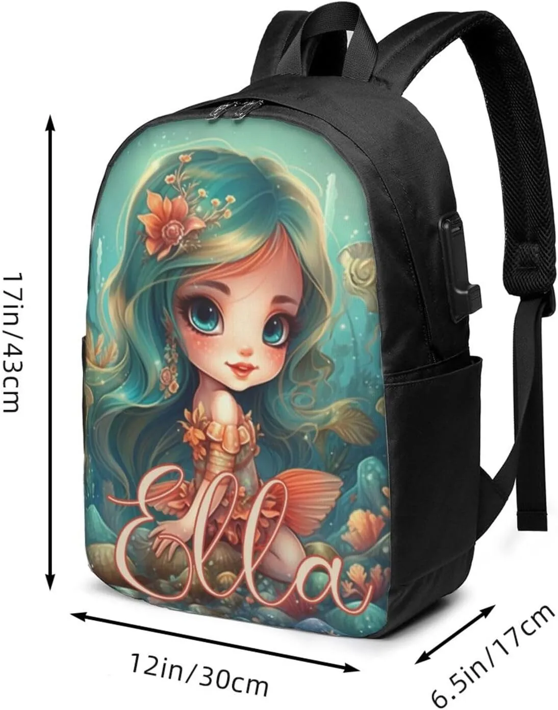 Artsadd Custom Backpack for Girls Personalized Girls Backpack with Name Back to School Supplies BackPack for Women School Bookbag Backpack for School Laptop Backpack for Students Travel Backpack