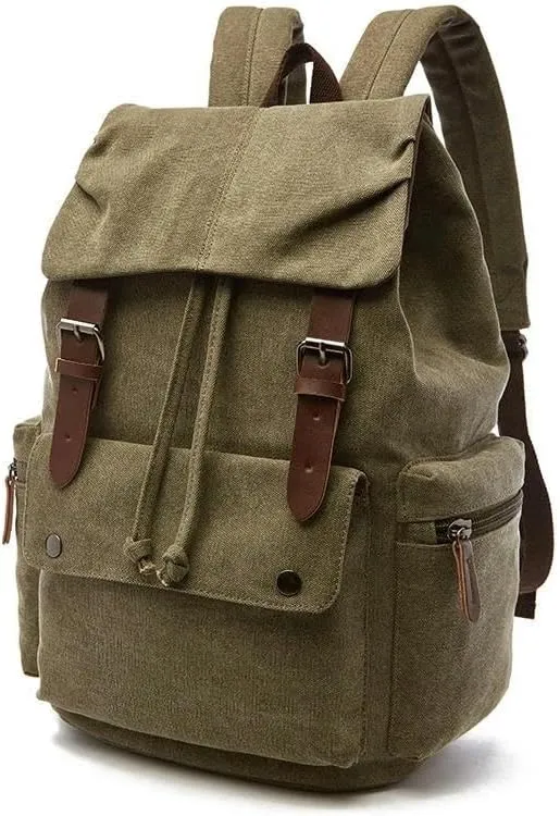 Backpack Canvas Laptop Backpack for Men Women Fashion Women Travel Backpacks