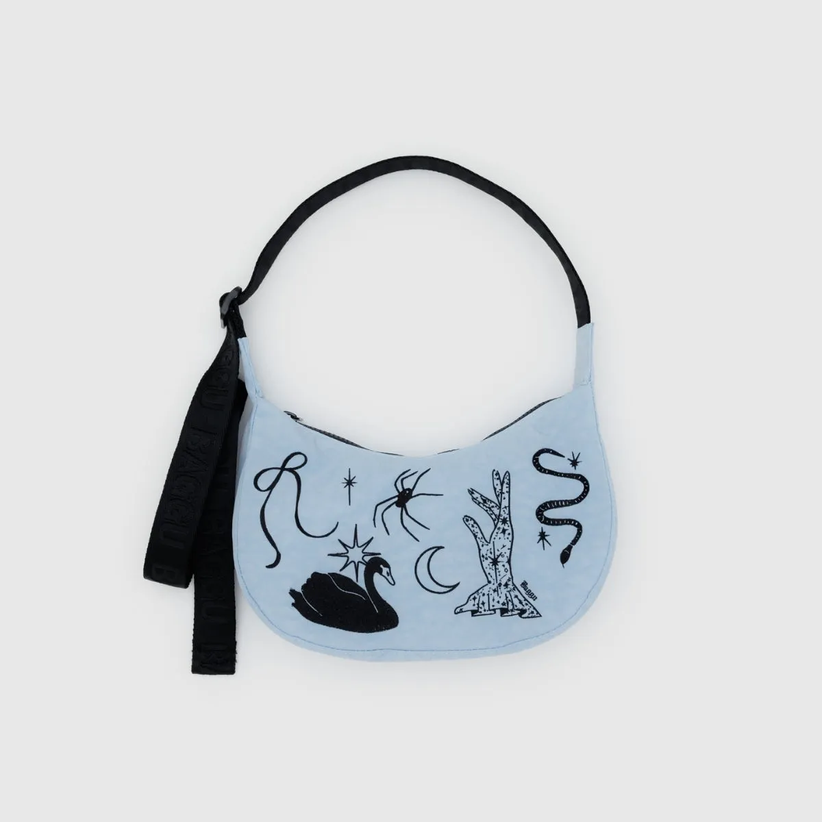 Baggu Small Nylon Crescent Bag in Ballet Icons