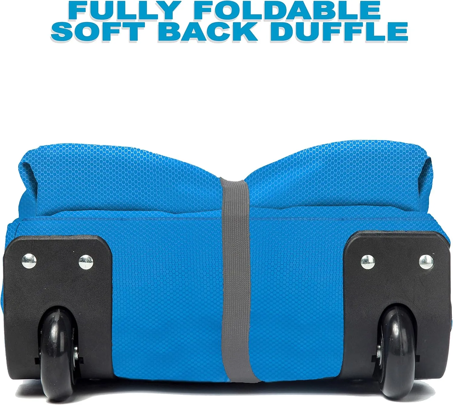 Bago Rolling Duffle Bag with Wheels - 31" 120L Foldable Weekender Bag, Waterproof Travel Duffel Bag, Heavy Duty lightWeight Duffle Bag for Traveling, Rolling Duffel Bag with Wheels (Blue)