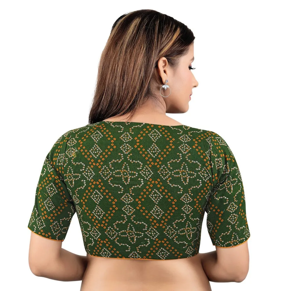 Bandhani Printed Cotton Readymade Blouse