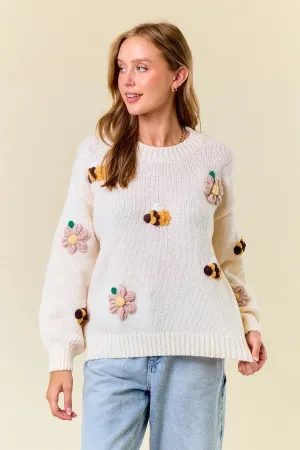 BEE KNIT SWEATER