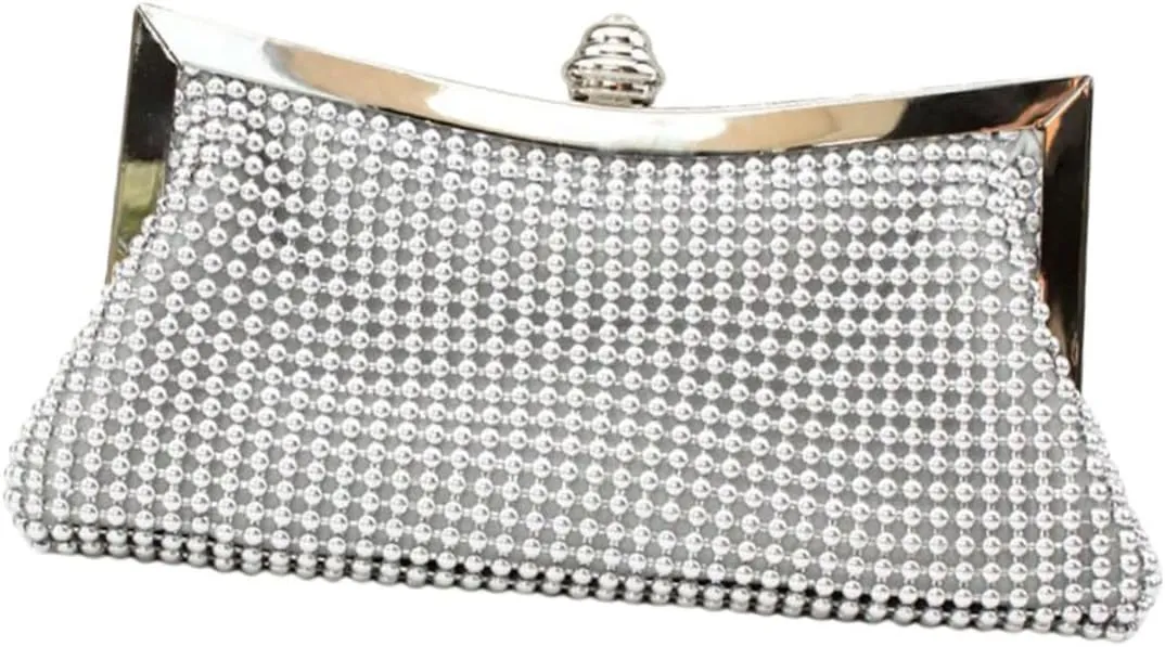 BESPORTBLE Elegant Diamond Chain Bag Handbag Fashion Clutch for Wedding Prom Banquet