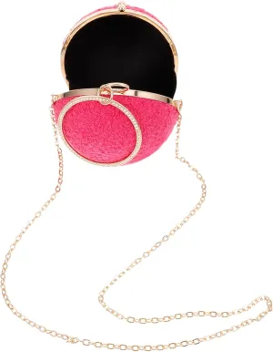 BESTYASH Elegant Evening Clutch Purse Women's Handbag Women's Clutch Bags Fashion Clutch Purse Round Ball Design