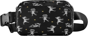 Boccsty Cute Ghost Belt Bag for Women Men Halloween Fanny Pack Small Waist Pouch Crossbody Bags for Outdoor Hiking Running Travel