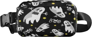 Boccsty Ghosts Halloween Boo Belt Bag for Women Men Fanny Pack Small Waist Pouch Crossbody Bags for Outdoor Hiking Running Travel
