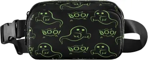 Boccsty Halloween Ghost Cloud Boo Belt Bag for Women Men Fanny Pack Small Waist Pouch Crossbody Bags for Outdoor Hiking Running Travel