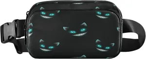 Boccsty Halloween Spooky Cats Belt Bag for Women Men Fanny Pack Small Waist Pouch Crossbody Bags for Outdoor Hiking Running Travel