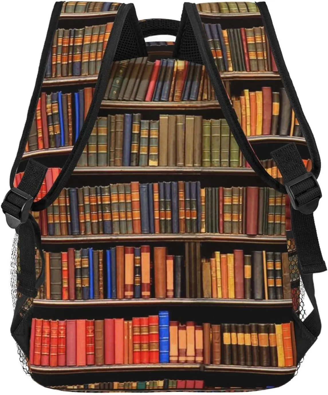 Book Pattern Backpacks Vintage Laptop Bookbag Computer Bag Hiking Travel Daypack for Women Men