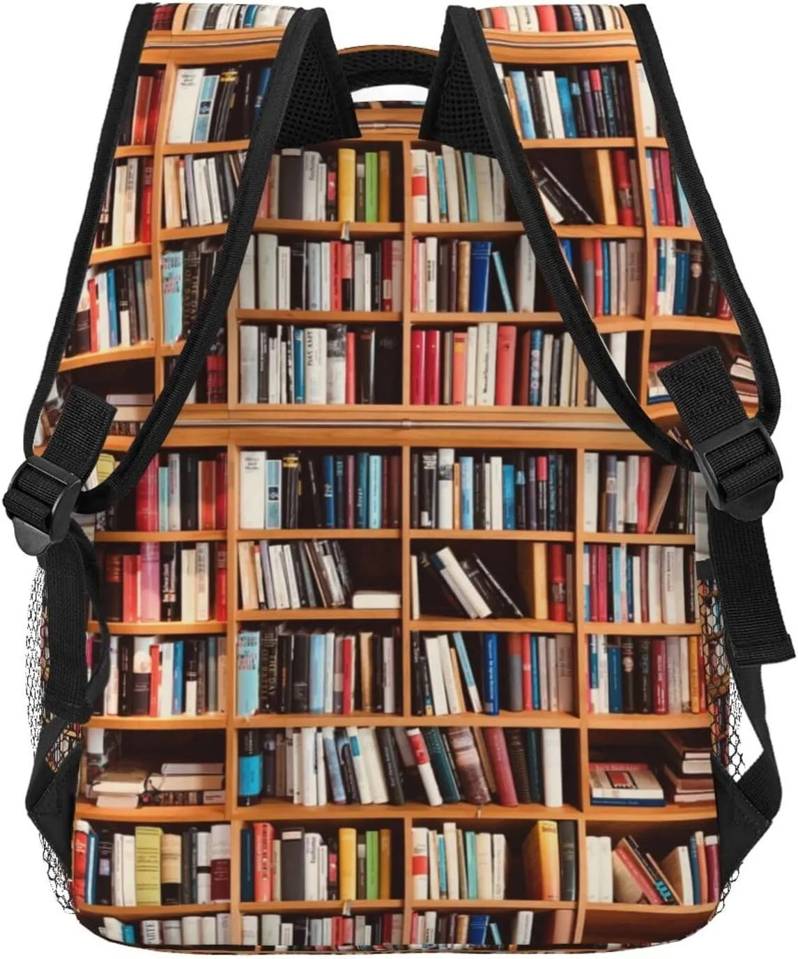 Book Pattern Backpacks Vintage Laptop Bookbag Computer Bag Hiking Travel Daypack for Women Men