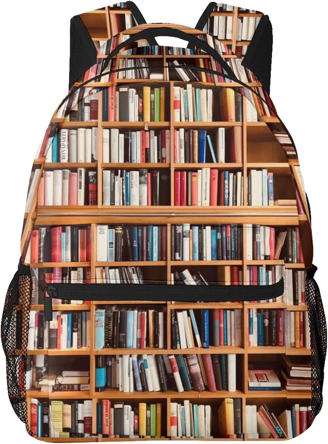 Book Pattern Backpacks Vintage Laptop Bookbag Computer Bag Hiking Travel Daypack for Women Men