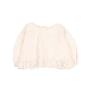Buho - kids - embroidery blouse - ivory