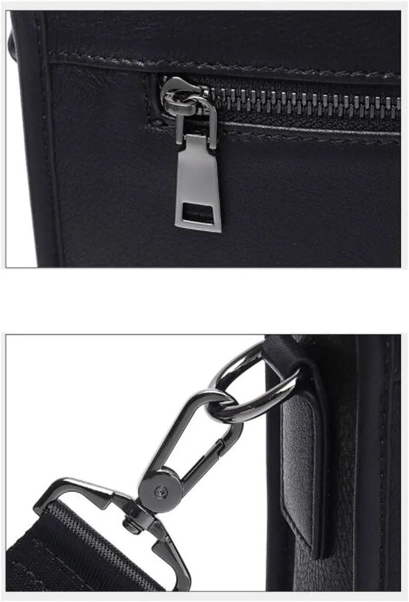 Business Briefcases Mens Carrying Cases Genuine Leather Messenger Shoulder Bags Laptop Bags Handbags