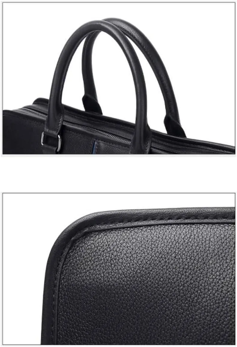 Business Briefcases Mens Carrying Cases Genuine Leather Messenger Shoulder Bags Laptop Bags Handbags
