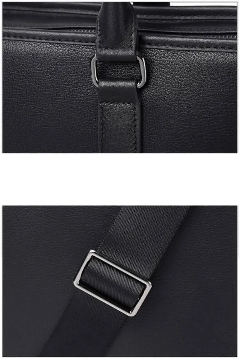 Business Briefcases Mens Carrying Cases Genuine Leather Messenger Shoulder Bags Laptop Bags Handbags