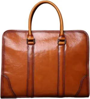 Business Handbags Briefcases Laptop Bags Mens Genuine Leather Carrying Cases Messenger Shoulder Bags