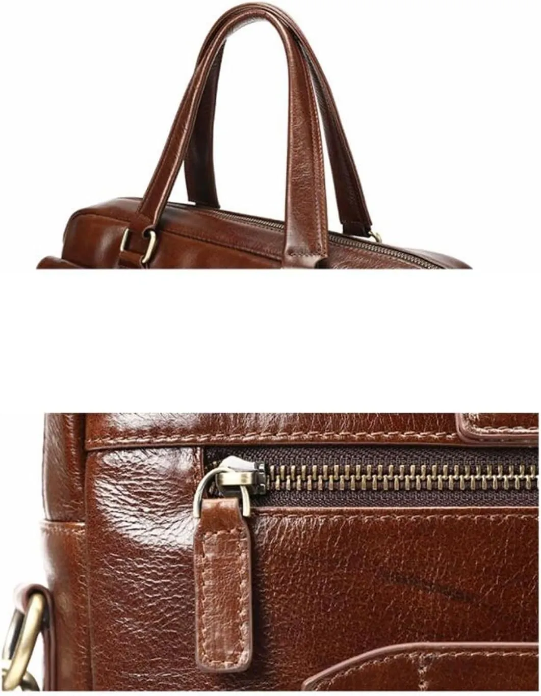 Business Handbags Briefcases Mens Laptop Bags Leather Carrying Cases Computer Messenger Shoulder Bags