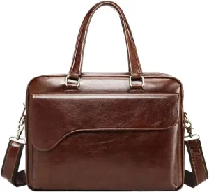 Business Handbags Briefcases Mens Laptop Bags Leather Carrying Cases Computer Messenger Shoulder Bags