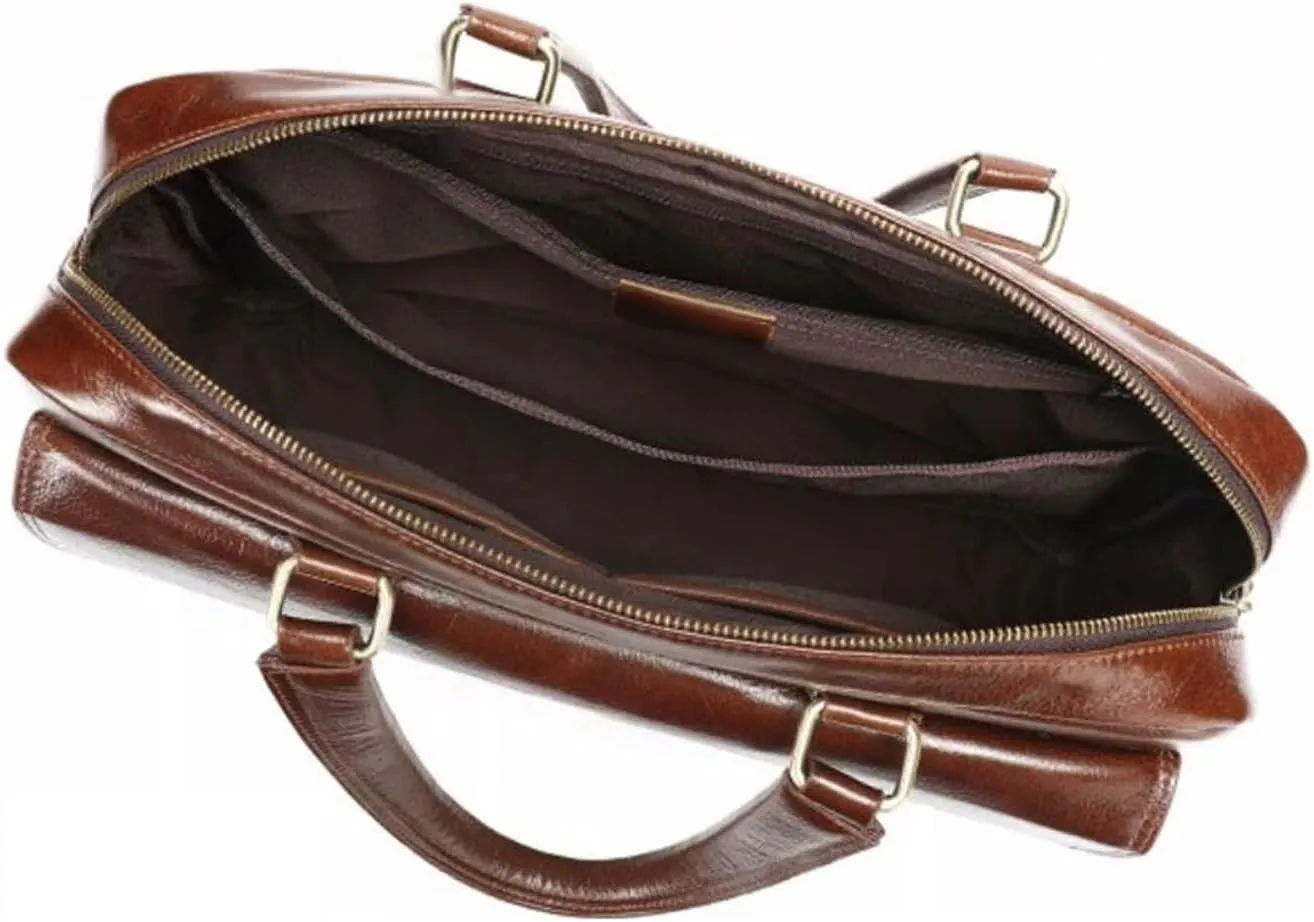 Business Handbags Briefcases Mens Laptop Bags Leather Carrying Cases Computer Messenger Shoulder Bags