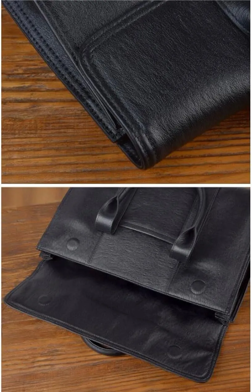 Business Handbags Mens Briefcases Laptop Bags Genuine Leather Carrying Cases Messenger Shoulder Bags