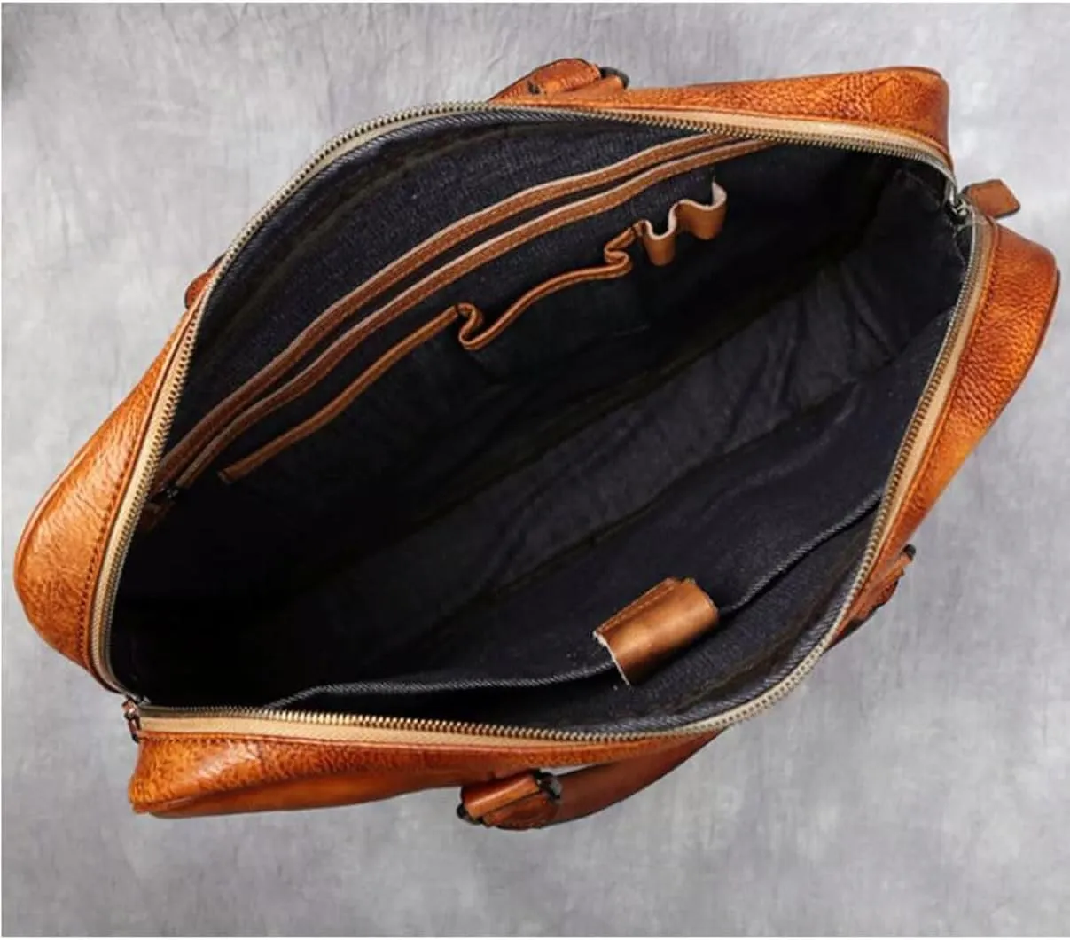 Business Mens Handbags Briefcases Carrying Cases Genuine Leather Messenger Shoulder Bags Laptop Bags