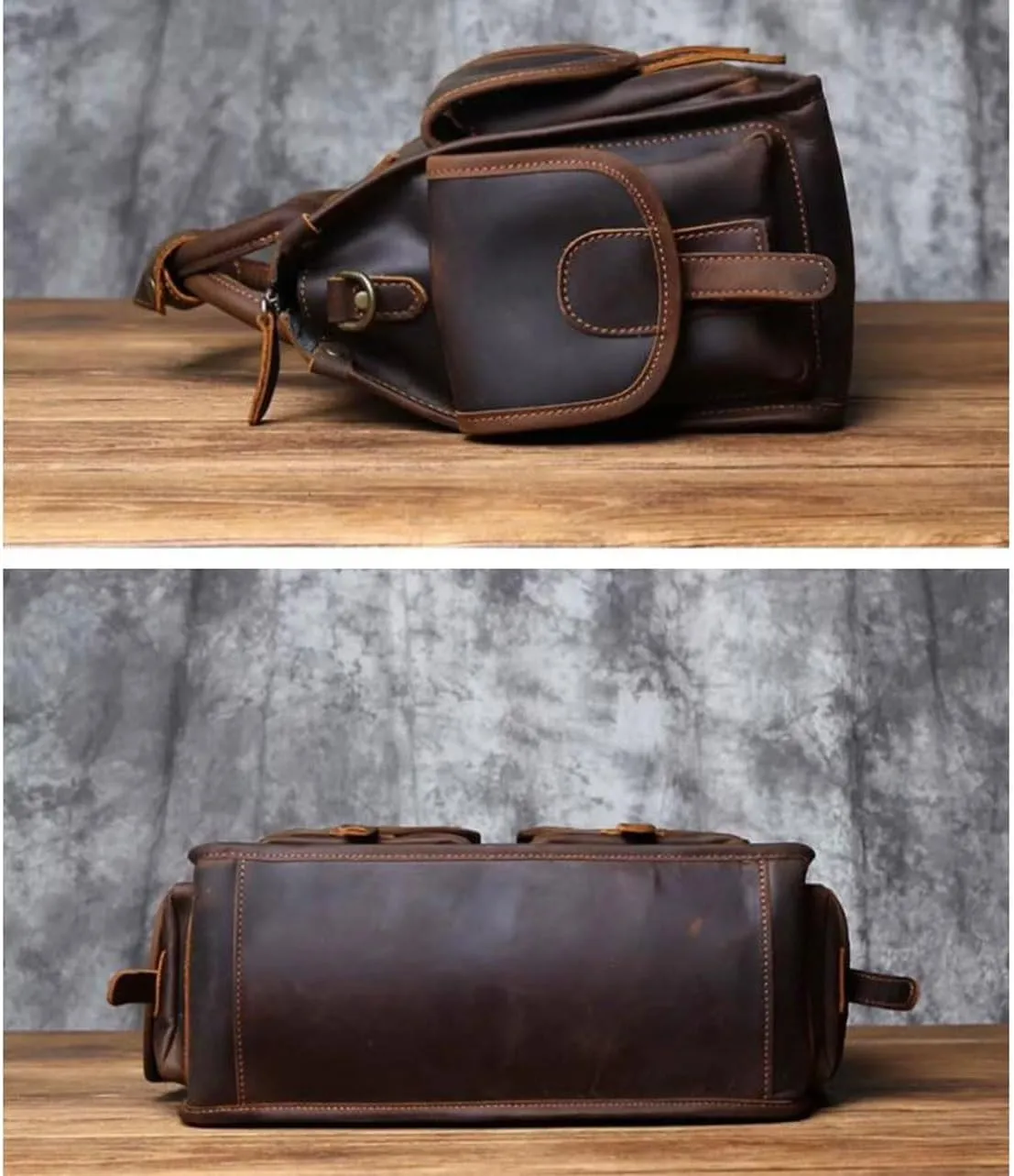 Business Mens Handbags Briefcases Messenger Shoulder Bags Carrying Cases Genuine Leather Laptop Bags