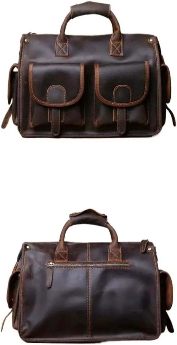 Business Mens Handbags Briefcases Messenger Shoulder Bags Carrying Cases Genuine Leather Laptop Bags