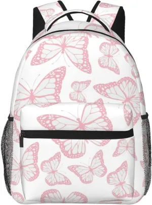 Butterfly Travel Laptop Backpack Women Lightweight Backpack Adjustable College Backpack Fits 15.6 Inch Laptop Waterproof Travel Backpack for Men