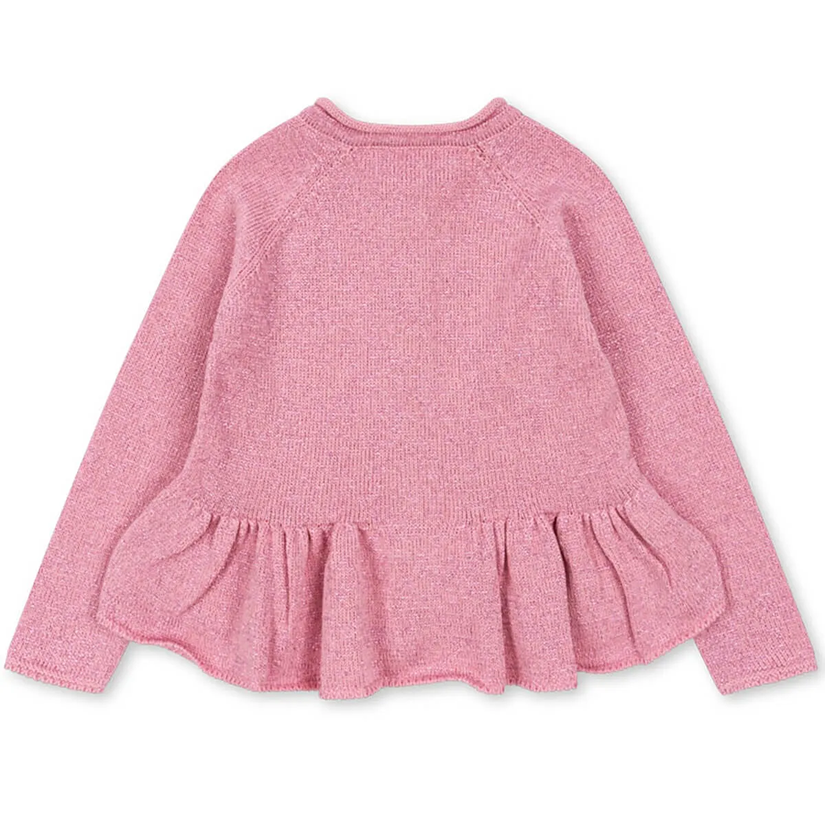 Cabby Frill Cardigan in Powder Pink by Konges Slojd