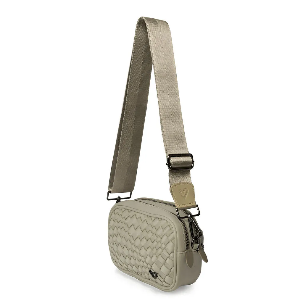 Caledon Woven Crossbody - Khaki
