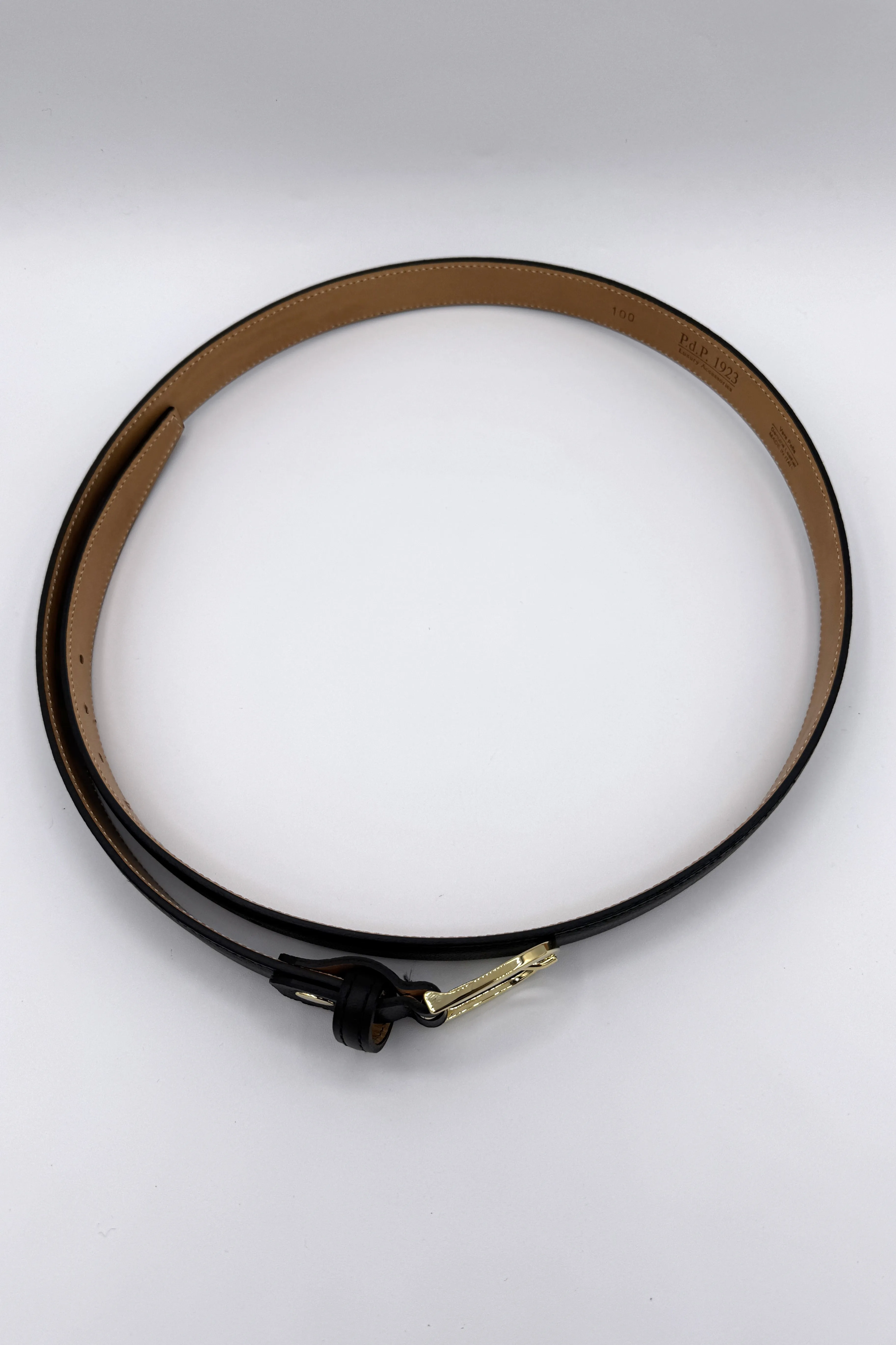 Calf Leather Thin Belt