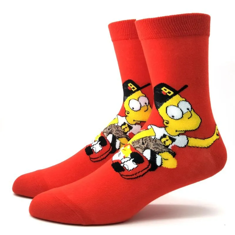 Cartoon Sewing Patterned Casual Socks