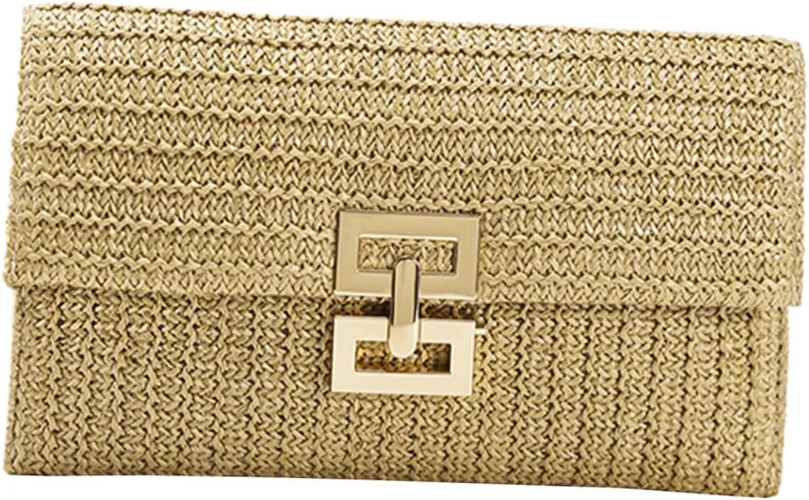 Casual Woven Clutch Bag for Women Lightweight Envelope Purse for Parties Weddings and Night Out Events Chic and Durable Design
