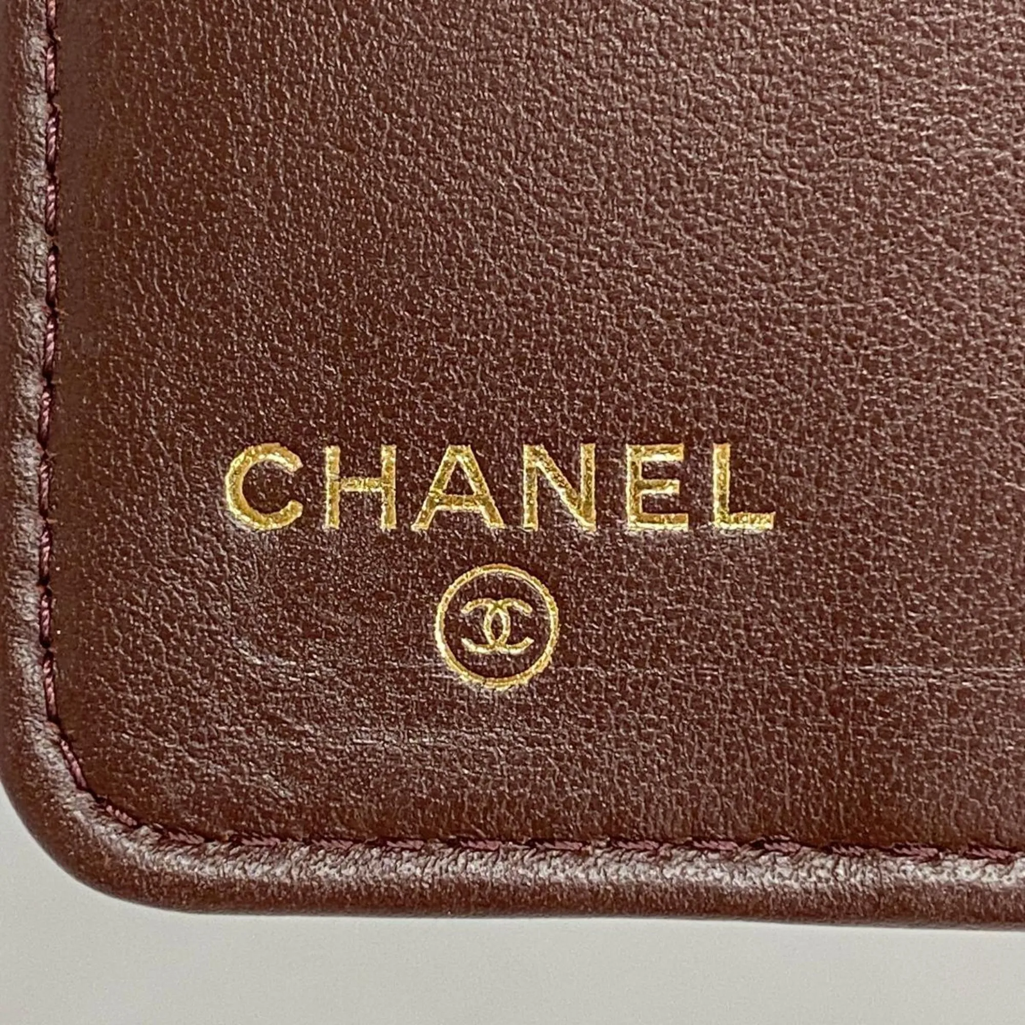 Chanel Notebook Cover Matelasse Caviar Skin Black Women's