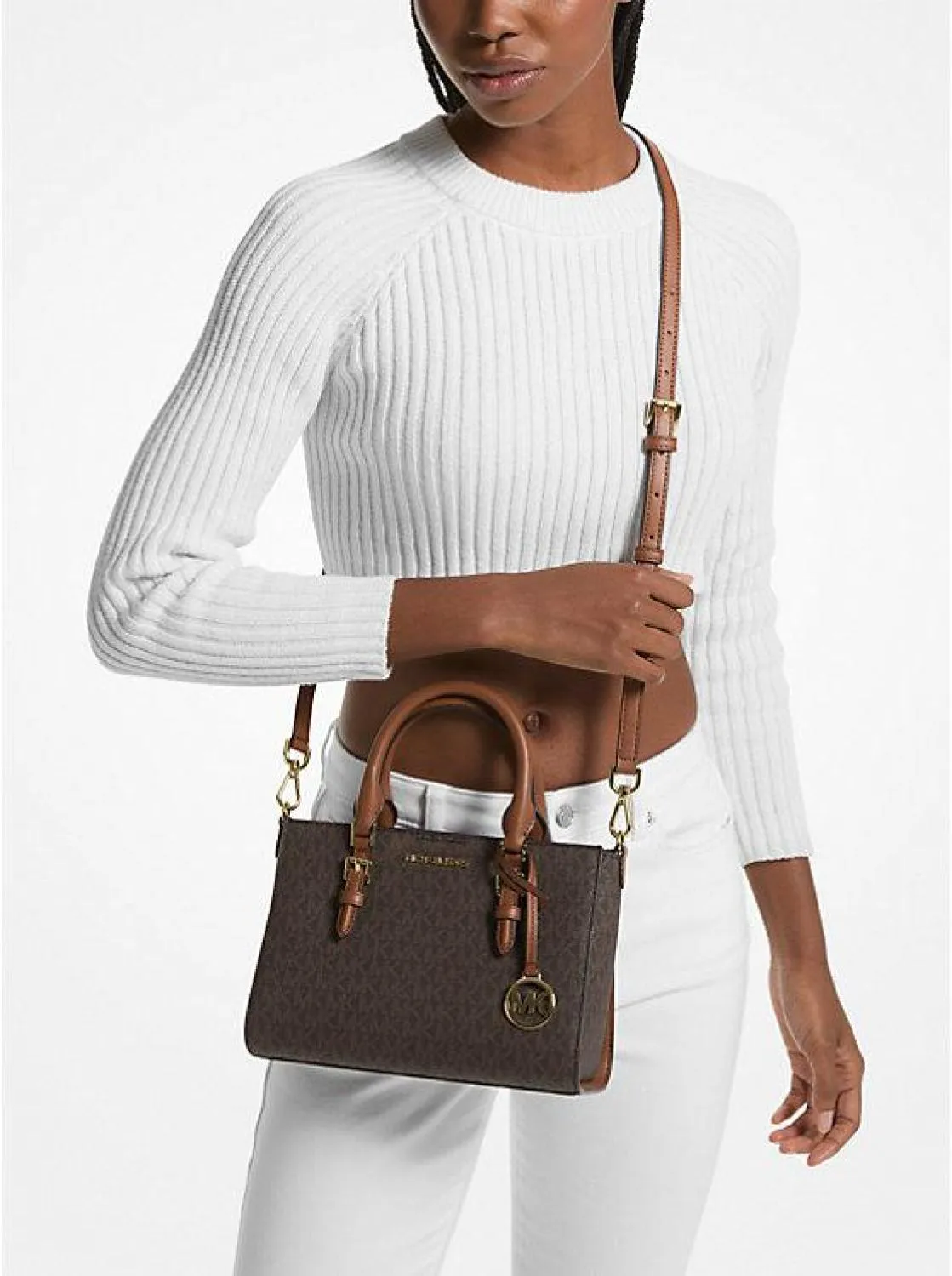 Charlotte Small 2-in-1 Logo Satchel
