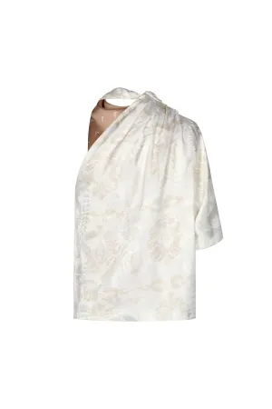 Chiminango Silk Jacquard Blouse / Ecru