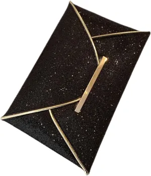 Clutch Purse for Women Black Evening Bag Envelope Clutch Black Formal Wedding